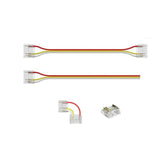 12mm 3 - Pin Connectors Kit for RGB IC SPI COB LED Strip Light IP20 - House of LEDS